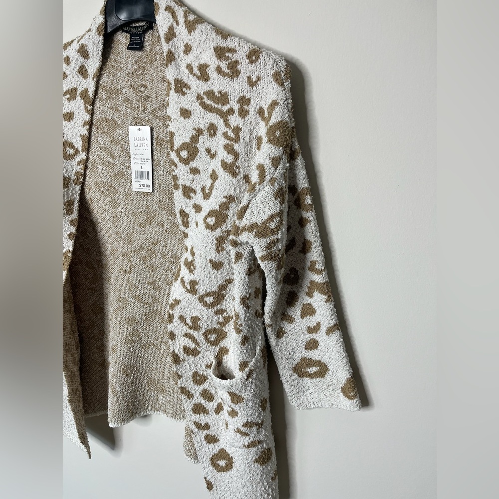 Subrina Lauren printed cardigan sweater